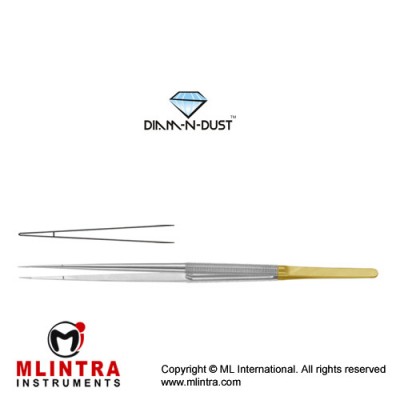 Diam-n-Dust™ Micro Suturing Forcep Straight Stainless Steel, 18.5 cm - 7 1/4"